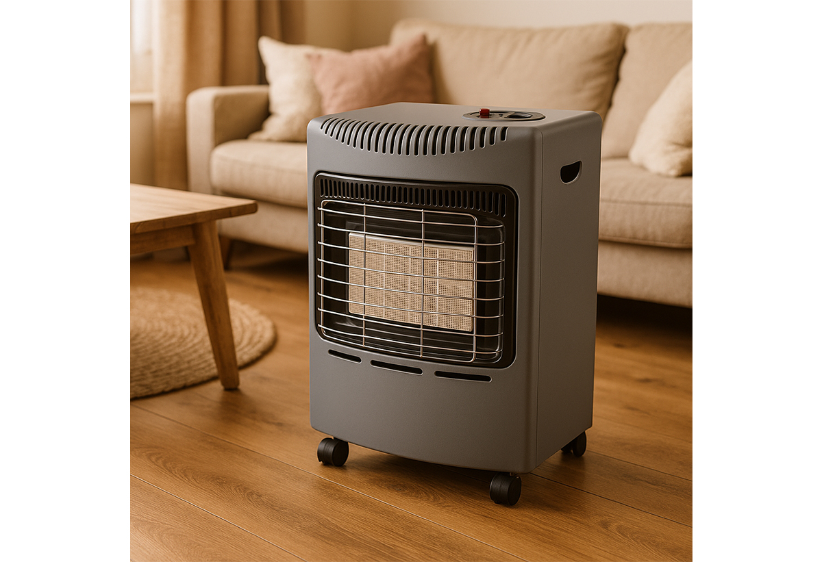 H σόμπα σε έναν χώρο.